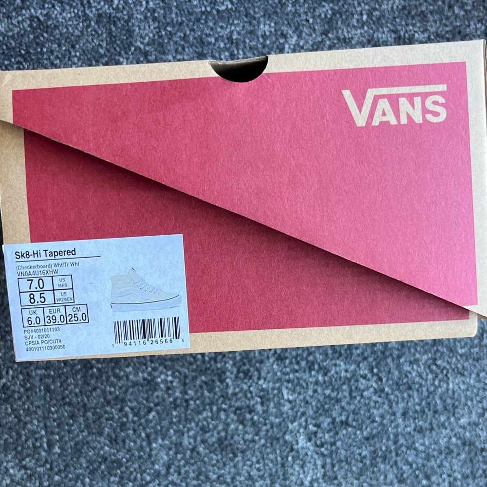 Vans White and Off-White Sk8-Hi Tapered Box - Picture 5 of 5